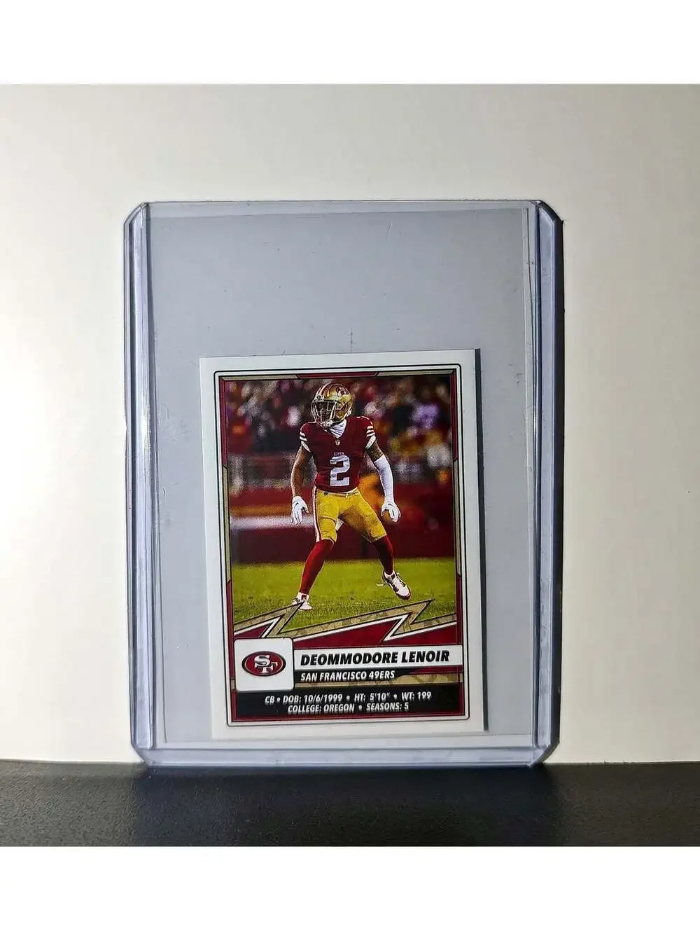 Deommodore Lenoir 2025 Panini NFL #529 Sticker 49ers